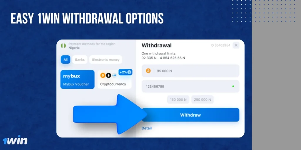 Easy 1Win Withdrawal Options