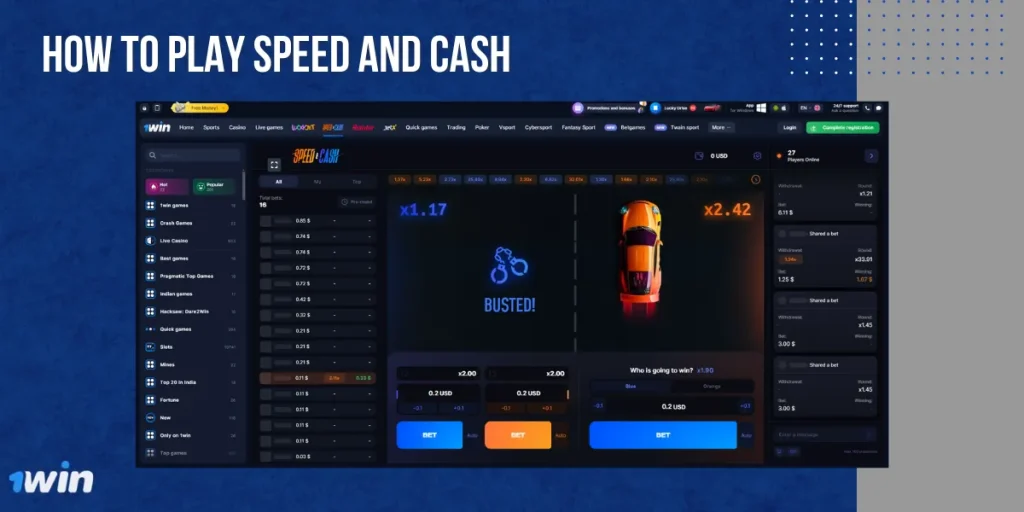 How to Play Speed and Cash