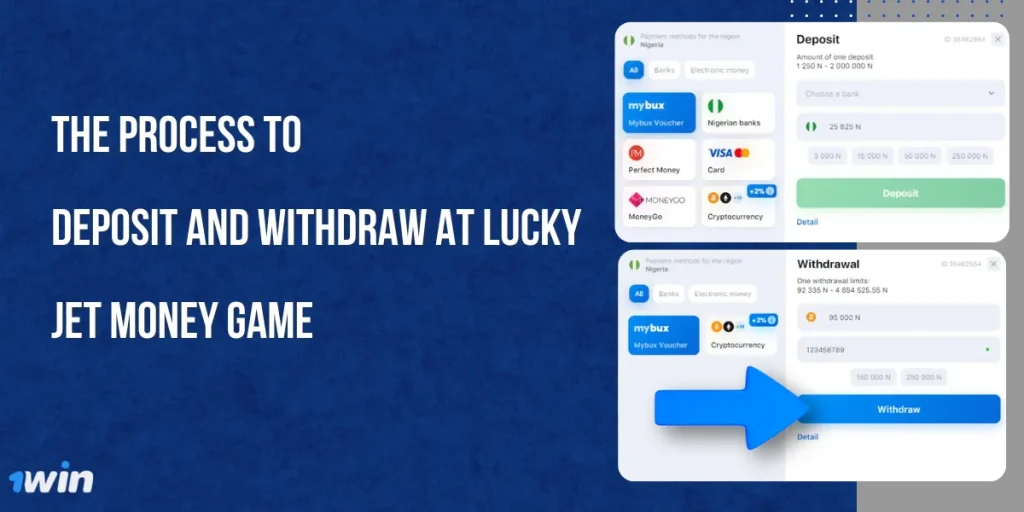 Deposit And Withdrawal at Lucky Jet Money Game